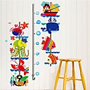 stickers muraux Stickers muraux bande dessinee animale marine hauteur baton pvc stickers muraux