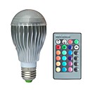 jiawen e27 rgb 10w a mene la lumiere de l ampoule avec telecommande  ac 100-220v 