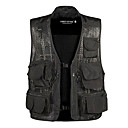 Ziyou Sunmer Muti-porket Gridding Waistcoat Vest for Outdoor Photographer Director [XXXL]