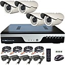 vanxse CCTV analogique HD 1MP 720p IR-Cut quart cmos ov9712 d  n systeme de securite la maison de camera de securite 4 canaux H.264 720p ahd DVR