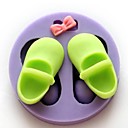 une paire de chaussures de cuisson fondant gateau de bonbons de chocolat mampoule l5.5cm  w5.5cm  h1.8cm