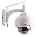 SunEyes SP-TM06WP 720P HD Wireless PTZ IP Camera Outdoor Dome with Micro SD SlotIRCutMotion DetectionZoomP2P