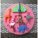 paon grue girafe cuisson gateau fondant choclate bonbons  l9.2cm  w9.2cm  h1.1cm