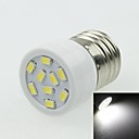 e27 3w 9LED 5730smd 180-240lm 6000-7500k AC220-240V en lumiere blanche - argent blanc