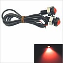 Carking12V 1.5W 18MM Auto Car Eagle Eye Red Rear LED Light Day Time Running L-Red Lens