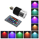 e27 10w 800lm RGB LED ampoule spot avec telecommande  AC85-265V 10cm telecommande distance le contre