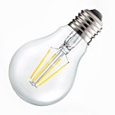 Dimmable E27  4W 4XCOB Epistar 400LM 2800K-3200K Warm White LED Filament Bulb AC 220V 