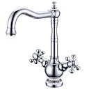 chrome antique finition laiton un trou melangeur rotative salle de bains robinet devier