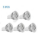 5pcs GU10 3w 200-250lm 3000-3500K chaleureux soutien de campouleur blanche lumiere dimmable ampoule led spot  220v 