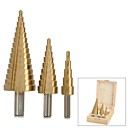 cmt 9243 3-en-1 en titane plaque acier hss triangle queue bits de demissionner de forage mis en