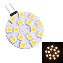 g4 2.5w 125lm 3200k 15x5050 blanc chaud ampoule LED spot  12V DC 