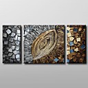 peint la main peinture l huile abstraite moderne avec etire ensemble de 3 chassis