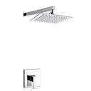 mur de chrome contemporain monte mitigeur en laiton robinet de douche avec 8 e