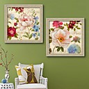 belles fleurs art decoratif encadre Toile ensemble de 2