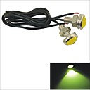 Carking12V 1.5W 23MM Auto Car Eagle Eye Yellow Rear LED Light Day Time Running L-Yellow Lens