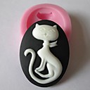 chat animaux cuisson fondant gateau de bonbons au chocolat mampoule l5cm  w4cm  h1.3cm