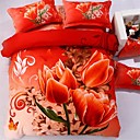 mengdie campouleur vive motif imprime literie de quatre pieces
