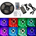 5 metres etanche 300x3528 rgb bande LED SMD lumiere souple  controle  adaptateur secteur distance rgb 44key AC100-240V