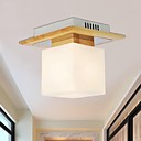 le de plafond en chene une lumiere chene et verre 220 ~ 240V  hy9021 