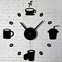 stickers muraux horloge stickers muraux bar cafe tasse acrylique 3d stickers muraux