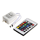 6a 72W ir rgb 24 LED de la touche de la telecommande pour RGB LED bande lumiere  DC12V 