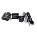 sports de plein air batterie dappareil photo dock  batterie 2x 900mAh chargeur dans  de voiture pour appareil sj4000