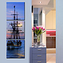 Toiles Art Paysage Les navires en mer Lot de 3