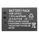 lp-e12 7.2v 875mah lithium mini-dv batttery pour canon