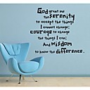 Wall Stickers Wall Decals God Grant Me PVC Wall Stickers