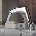 laiton finition chrome robinet lavabo automatique avec capteur active chaud et froid