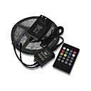 5m 300x3528 cms bandes musique de lumiere bandes de lumiere LED  musique 20key telecommande  2a puissance rgb flexible AC110-240V