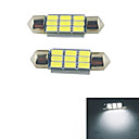 Carking feston 36mm-5630-9SMD LED de voiture Rome le de lumiere blanche 12V2PCS