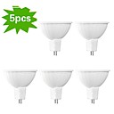 5-pack h  lux  MR16 GU5.3 7W 450lm 15x5630smd crigt80 2700k chaude lumiere de tache blanche  dc  AC12V 