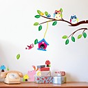 ZOOYOO Removable bird play on the tree of  Wall Stickers Hot Selling Wall Decals For Home Decor