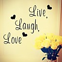 ZOOYOO Cute Colorful PVC Removable word romatic style 5715cm of Wall Stickers Hot Selling Wall Decals Home Decor