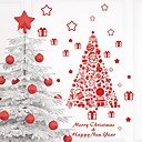 ZOOYOO Cute Colorful PVC Removable red christmas tree picture of Wall Stickers Hot Selling Wall Decals For Home Decor