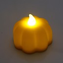 style mini citrouille dHalloween flamme scintillement bougie avec lumiere led jaune