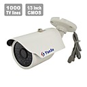 yanse 1000tvl 48 led  systeme de videosurveillance interieur et dexterieur IR camera etanche - blanc ys-873cf