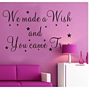 ZOOYOO removable colorful fashion fashion words and stars wall sticker home decor wall stickers for kidslbed room