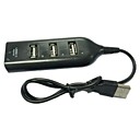 0.5m 4 ports dexpansion mince concentrateur plusieurs usb compact separateur de plomb pour ordinateur portable pc