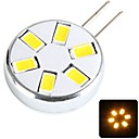 g4 2w 6x5630smd 120lm 2800-3200K lumiere blanche chaude conduit feux bi-broches  ac  dc 12v 