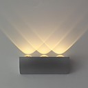 le de mur de LED trois lumieres chaud acrylique en aluminium blanc 100 ~ entree 240v