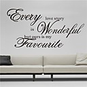 ZOOYOO Cute Colorful PVC Removable variety art word style of Wall Stickers Hot Selling Wall Decals Home Decor