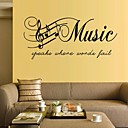 Wall Stickers Wall Decals Music PVC Wall Stickers