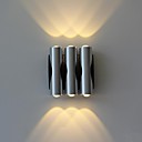Applique conduit six lumieres chaud acrylique en aluminium blanc 100 ~ entree 240v