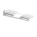 Le de miroir conduit deux lumieres 6W acier inoxydable et acrylique entree 100 ~ 240V