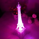 coway lumiere monochromatique colore tour eiffel romantique conduit veilleuse couleur aleatoire