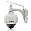 ZONEWAY Outdoor 720P Wireless Pan Tilt IP Dome Camera P2P Onvif 2.0 Built-in 8GB Micro SD Card