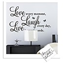 ZOOYOO removable colorful cute words love live laugh 3D wall sticker home decor wall stickers for kidsliving room