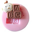 bebe abc cuisson fondant gateau de bonbons au chocolat  l3.7cm  w3.7cm  h1cm